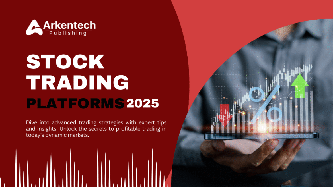 Stock Trading Platforms A screenshot showing a user interface of a popular stock trading platform with charts, data, and an open buy/sell order window.