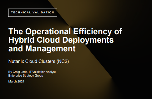 The Operational Efficiency of Hybrid Cloud Deployments and Management