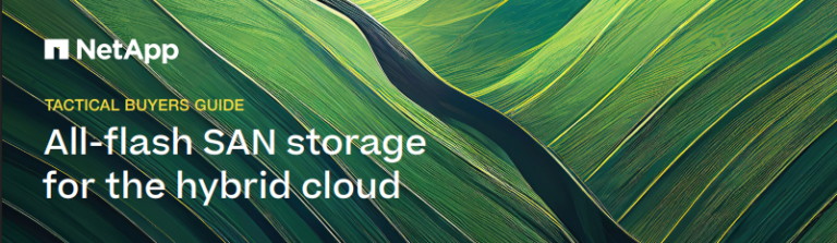 Tactical Buyers Guide: All-Flash SAN Storage for the Hybrid Cloud