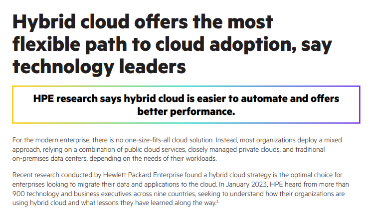 Hybrid Cloud Offers The Most Flexible Path To Cloud Adoption, Say Technology Leaders