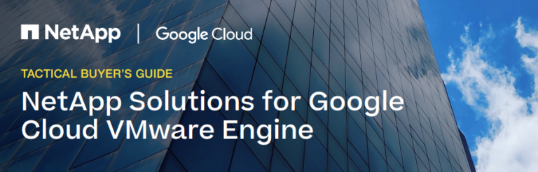 NetApp Solutions for Google Cloud VMware Engine