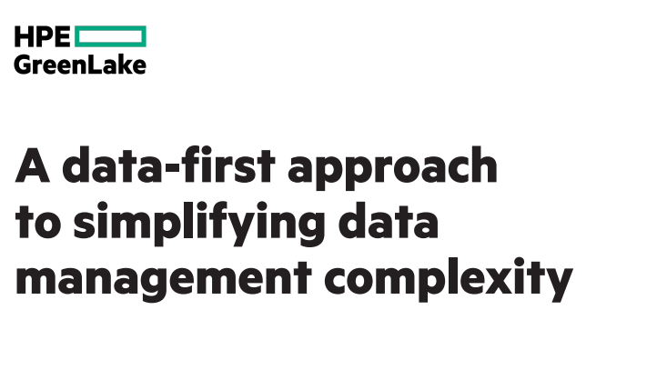 A data-first approach to simplifying data management complexity