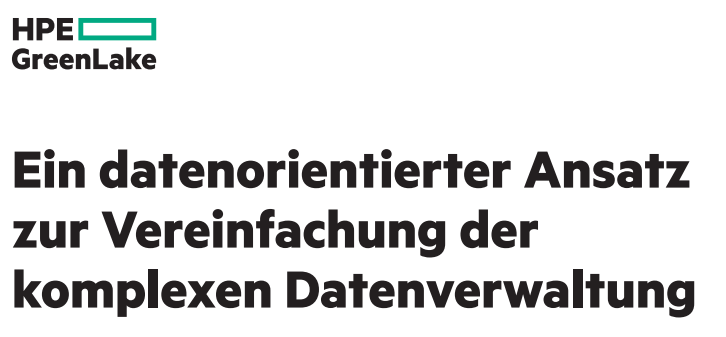 Ein datenorientierter Ansatz zur Vereinfachung der komplexen Datenverwaltung